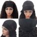 Deep Wave Head Band Wig - 18'' Human Hair Glue-Free Lace Front 150% Density Brazilian Virgin Hair for Black Women - Buy Online on GoSupps.com