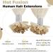 UGEAT 14 U Tip Fusion Hair Extensions - 35cm Real Hair White Blonde 60A Pre-Bonded 50g Keratin - International Shipping - Buy Online on GoSupps.com