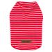 Pet Heroic Cute Striped Pet Pullover Cat Pulli Small Dog Small Dog Small Dog Pullover puppy Dogs Dog clothes for small dogs pink red blue gray - weight 1.2-9.0 kg red S