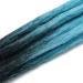 24 Inch Synthetic Dreads Ombre Dreadlock Extensions 10 Strands Twist Braiding Hair Crochet Reggae Dreadlock (Ombre Black and Light Blue) 2-23# - Buy Online on GoSupps.com