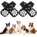 BEHAHAI 2 Pair Anti Slip Dog Socks Pet Paw Protector Dog Boots Dog Claw Socks Dog Grip Socks Pet Socks for Puppy Doggy Traction Control on Hardwood Floor(M) Black-M-2 Pairs