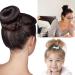 VEGCOO 6-Piece Donut Bun Maker Set - Hair Styling Aid Nylon Hair Ties Cream White - Perfect for Effortless Hairstyles - Buy Online on GoSupps.com