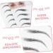 WOONEKY 4 Pcs 3d Eyebrow Stickers Brow Shaper Makeup Hair- Waterproof Eyebrow Brown Eyebrow Sticker - Buy Online on GoSupps.com