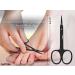 Cuticle Scissors Extra Fine Nail Scissors Professional Stainless Steel Cuticle Cutter for Feet and Nails Cuticle Scissors for Cuticle Remover 3.7 inch Black - Buy Online on GoSupps.com