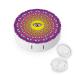 Psychedelic Eyes Round Case For Contact Lens Kit Storage Box with Mirror Printed