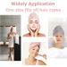 Hair Turban Set - 3 Soft Microfiber Quick-Drying Turbans for All Hair Types | Super Absorbent Shower Towels in Beige Pink Brown - Buy Online on GoSupps.com
