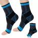 Milaiun ankle bandage 1 pair adjustable ankle bandage foot bandage bandage ankle for band damage weak joints arthritis running sport (L)