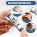 2024 German Nail Clippers for Men | Ultra Sharp Stainless Steel Set for Thick Nails | Luxurious Nail Clippers with File for Seniors - Silver - Buy Online on GoSupps.com