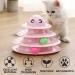 Suhaco 21 Pack Cat Toys for Indoor Cats Interactive Kitten Toy Fun Roller 3 Level Cat Ball Toys with Catnip Ball Self Play Cat Feather Wand Kitty Toy for Boredom (Pink) 21 Pack Pink - Buy Online on GoSupps.com