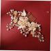 FRCOLOR 1pc comb wedding headpiece metal hairpin rhinestone hair pins weddings women decorative hairpi bridal hair slide women's hair clips Flower Shape Headwear decorate bride alloy pearl - Buy Online on GoSupps.com