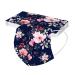 Lulupi 10 pieces of one-way adult mouth protection flowers mouth and nose protection flower motif Elegant breathable Bandana mask scarf for women C-05