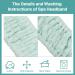 3-Piece Spa Face Headband Set for Women - Make-Up & Washing - Yoga Sport & Shower Use - Elastic Head Wraps in Light Orange Purple & Green - Buy Online on GoSupps.com