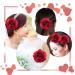 Topbuti 8 Pcs Rose Hair Clip Flower Hairpin Set - Floral Hair Accessories for Women, Girls - Perfect for Parties, Halloween, Weddings, Mother's Day - Buy Online on GoSupps.com