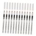 FOMIYES 12pcs Lying Silkworm Eyeliner Waterproof Eyeliner White Lip Liner Pencil Whitening Marker Pen Miss