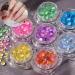 Supplies Women DIY Manicures Candy Colors Mixed Size Nail Art Decals Mermaid Round Glass Decorations Nail Rhinestones Nail Crystal AB Beads(08) - Buy Online on GoSupps.com