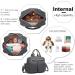 Kono Large Weekender Baby Changing Bag | Stylish Mom and Dad Travel Nappy Tote | Convertible Messenger with Insulated Pockets - Dark Grey - Buy Online on GoSupps.com