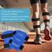 Lakuras 2 Pack Gel Ice Packs for Shin Splints Pain Relief - Reusable Hot and Cold Compress for Yoga, Hiking, Running, Walking - Buy Online on GoSupps.com