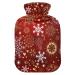 Christmas snowflake heat bottle with reference heat bottles for pain relief heat bottle water bag water bag heating bed Warmer for pregnant women 1l