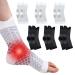 Neuropathy Socks 6 Pairs Plantar Fasciitis Socks for Men And Women Ankle Compression Socks for Neuro Pathy Sprained Pain Relief for Feet Breathable Anti-Slip Functional Socks Neuropathy(Black+White) The New XXL