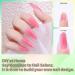 Mobray Glow in the Dark Poly Nail Gel Kit - 6 Colors with Slip Solution Gel - UV/LED Soak Off Gel Set for Nail Art - Ideal for Beginners and Professionals - Buy Online on GoSupps.com