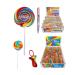 Rainbow Rock Gift Pack 20 X Rock Sticks 4 X Rock Dummies 4 X Rock Wheel Lollies 2 X Large Wheel Lollies Handmade Traditional Rainbow Classic Sweets Retro Seaside Gift Wholesale Confectionery