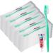 meekoo 200 Set Disposable Toothbrush with Toothpaste Individually Wrapped Travel Toothbrush Kit Homeless Hygiene Kit Bulk for Travel Hotel Shelter Homeless Nursing Home(Green Practical) Practical Green