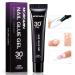 Morovan Solid Gel Nail Glue: 20ML Solid Nail Glue Gel for Press ons Clear Gel Strong Nail Glue for Acrylic Nails Tip U V Nail Extension Gel Nail Charm Glue