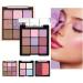 Palette Fard Paupi res et Blush | Maquillage Palette Paupi res Blush Highlighter Maquillage Longue Tenue Effet Mat et Brillant pour Sc nes Sorties Soir es Photos Beaut des Yeux et du Visage # 01