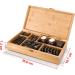 Master Massage Hot Stone Basalt Set 50 Natural Stones in Decorative Bamboo Box | Spa & Relaxation Essentials - Buy Online on GoSupps.com