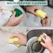 Clocked Two-Sided Kitchen Sponge - 96 Pack Stain Remover Shear Sponge | Durable & Effective Cleaning Tool 11x7x3cm - Buy Online on GoSupps.com