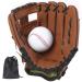 Leapbeast baseball gloves - softball gloves with a ball adult baseball training competition gloves thicken permanent softball gloves for children adult brown -b 12.5 inches