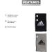 adidas Interval Large Reversible Wristband Black/Aluminum - Pack of 2, One Size - Buy Online on GoSupps.com