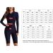 FEOYA Women's One Piece Swimsuit Boyleg Rashguard - Tummy Control Front Zip Bathing Suit - Navy Blue (Large) - Buy Online on GoSupps.com