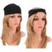 MapofBeauty 9 Inch/24 cm Thick Wide Headbands Cotton Knotted Elastic Hair Band Head Wrap Non slip Fashion Yoga Sports Accessories (Black/White/Grey/Brown) - Buy Online on GoSupps.com