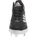 adidas Men's Icon 7 Mid Baseball Shoe 11.5 - Black/White/Silver Metallic - Buy Online on GoSupps.com
