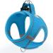 Joyal dog harness reflective soft padded dog dishes Air-Mesh breathable breast dishes for small medium-sized dogs M baby blue M-breast: 42-47cm baby blue