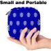 Floral Pattern Napkin Storage Bag - Portable Holder for Menstrual Cups & Nursing Pads - Ideal for Women Teens & Girls - Blue - Buy Online on GoSupps.com