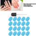 Nail Sanding Drill Bit 0.5 X 0.7in Easy To Store High Strength Nail Polishing Sanding Head Fine Sandpaper with Shaft for Grinding(blue) - Buy Online on GoSupps.com