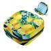 Javenproeqt storage bag for women's bandages watercolor lemon patterns portable menstrual pad pocket panty lips tampons women's bandages storage holder for women school office multicolored 03