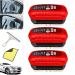 MYNOCK Gelmalls Glass Cleaner Automotive Oil Film Cleaning Brush Car Oil-Repellent Film For Car Windows Glass Glossy Cleaner Improves Clarity and Visibility (3 red) Red 3