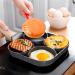 TREGOO Pan Four-Hole Frying Pot Non-Stick Egg Breakfast Fried Pan Pancake Stove Pan Saucepan Cooking Utensils Cookware for Kitchen Camping - Buy Online on GoSupps.com