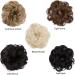 Light Brown Wavy Curly Scrunchie Bun Updo Hairpiece for Chic Ponytail Extensions - Buy Online on GoSupps.com