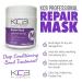 KCB PROFESSIONAL Smooth Repair Hair Mask 17.63 oz - Deep Conditioning Treatment for Frizz Control - Enriched with Jojoba Oil, Coconut & Cocoa Butter - Buy Online on GoSupps.com