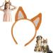 Sibba Shepherd Dog Headband Cute Hat Ears Hairband Animal Caps Headwear Soft Headpieces Costumes Hair Accessories Women Hair Band for Makeup Spa Gifts Cosplay Washing Party(Yellowish brown) - Buy Online on GoSupps.com