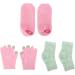 Qukaim Moisturizing Gloves Socks Set Moisturizing Hand Gloves & Foot Care Socks Set Reusable Gel Touch Screen Spa Gloves with Elbow Cover - Buy Online on GoSupps.com