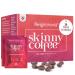 Skinny Coffee - Arabica coffee with chlorella green tea green coffee guarana & l Carnitin - low carb keto coffee - low -calorie & rich in fiber - 140g in 28 individual portions - Weightworld