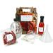 DIY Hot Sauce Gift Set - Chilli Sauce Making Kit with Glass Grenade Bottle | Unique Cooking Gift for Men/Santa - Buy Online on GoSupps.com