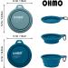 Buy Ohmo Foldable Dog Bowl Set - 2 Premium Silicone Pet Water Bowls (400ml) for Dogs & Cats - Portable & Perfect for Outdoor Camping - Dark Blue & Light Blue - Buy Online on GoSupps.com