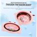 COLLBATH Folding Foot Basin Wash Basin Folding Basin Basin Portable Folding Basin Outdoor Water Basin Travel Folding Basin Washing Basin Washbasin 33X31X10CM Pink - Buy Online on GoSupps.com