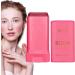 Travel Face Cream Blusher Stick - Creamy Makeup Solid Moisturizing Stick Cheeks Blusher - Cheeks Blusher Creamy Makeup Cheeks Blusher Beauty Blusher for Face Fanelod Red - Buy Online on GoSupps.com